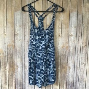 Ecoté Blue Tribal Romper